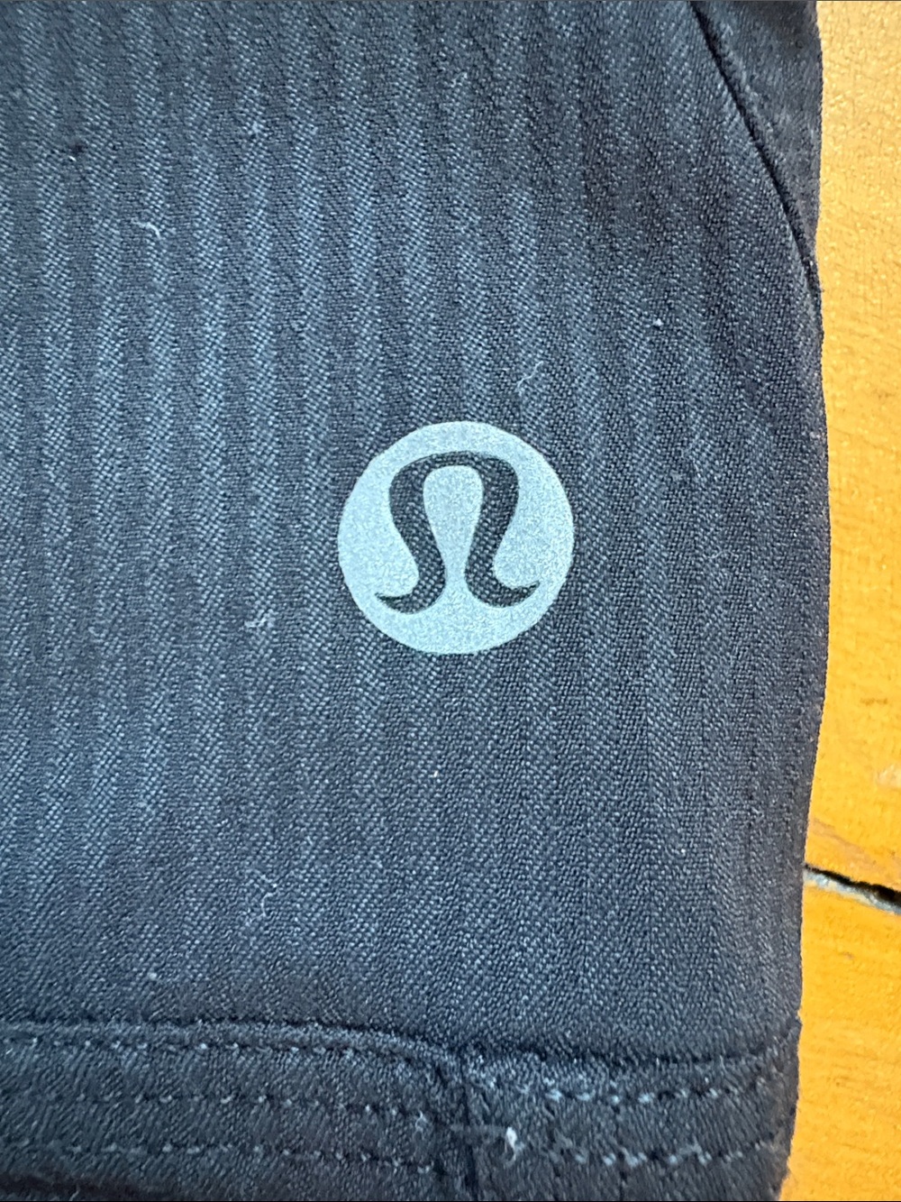 lululemon athletica Black Track Joggers with Reflective Logo
